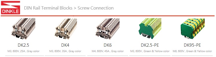 NDINKLE Single-level Feed-Through Terminal Blocks